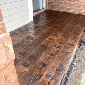 Wood Stamped Patio