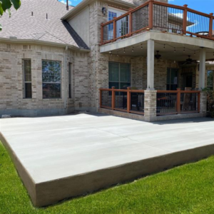Residential concrete patio